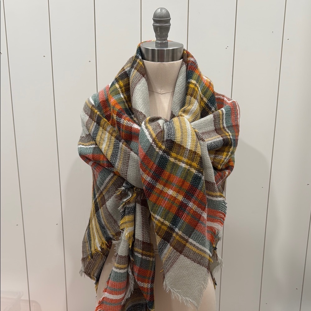 Colorful Plaid Scarf